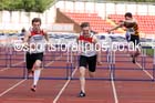 Mens under-20s hurdles, North Eastern Track and Field Champs, Gateshead Stadium. Photo: David T. Hewitson/Sports for All Pics